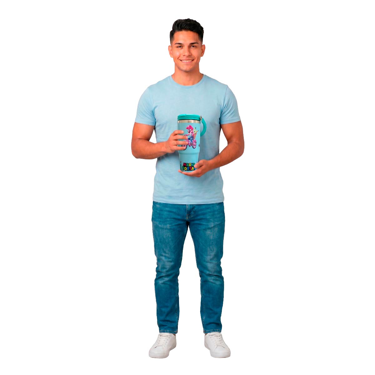 Termo Acero Inoxidable Mario Bros Verde 887 ml