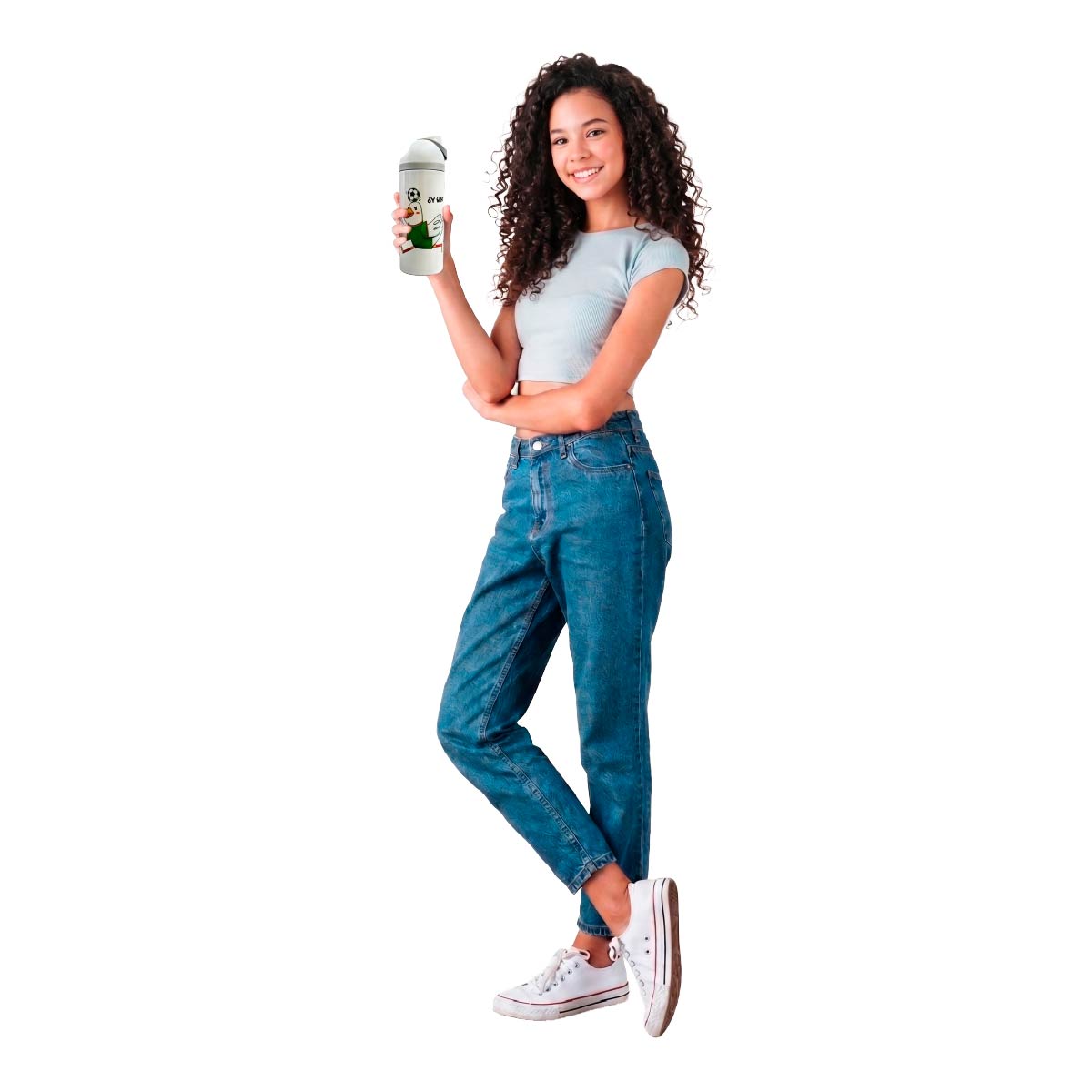 Termo Acero Inoxidable Pato Merlín Blanco 720 ml