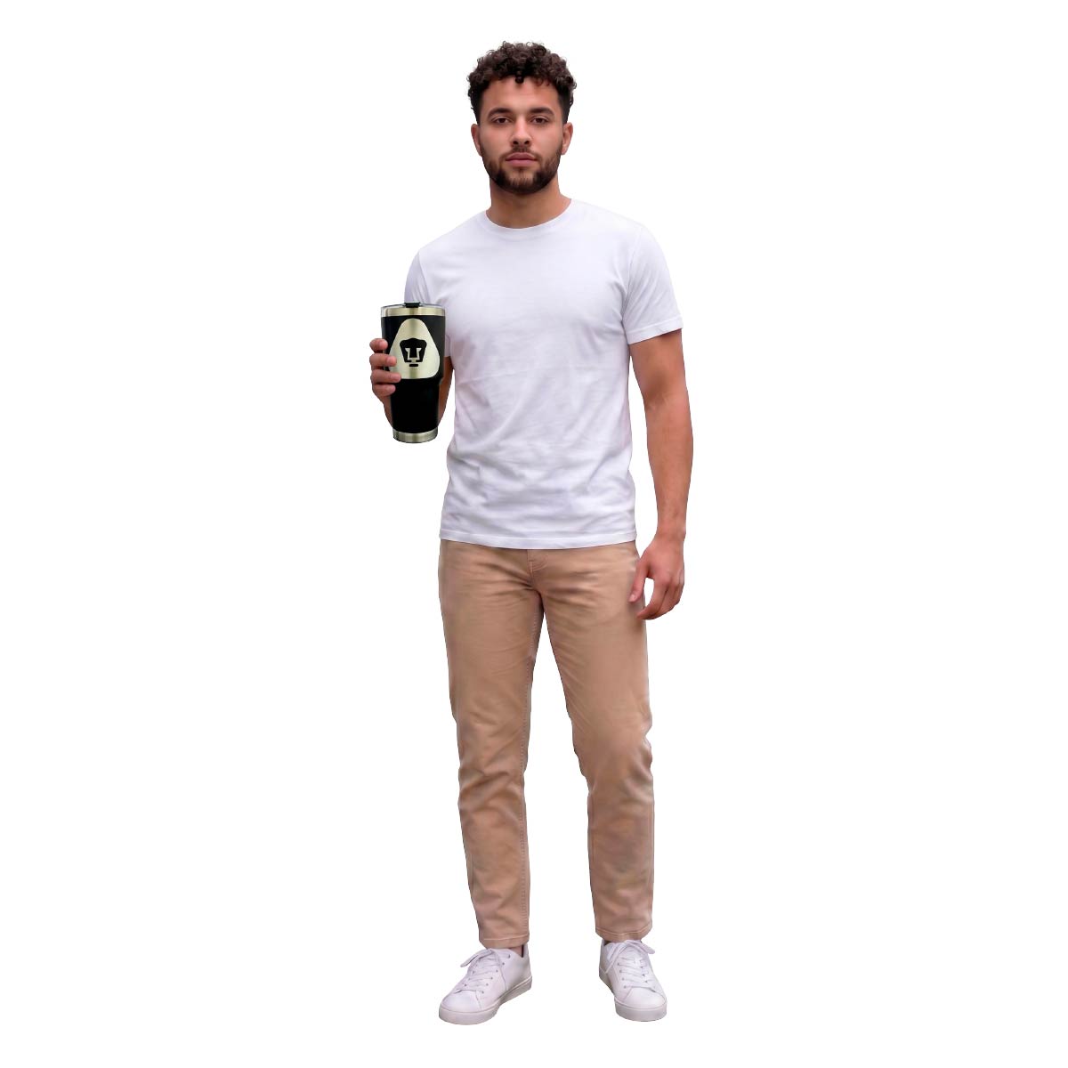 Termo Pumas Negro 30 Oz
