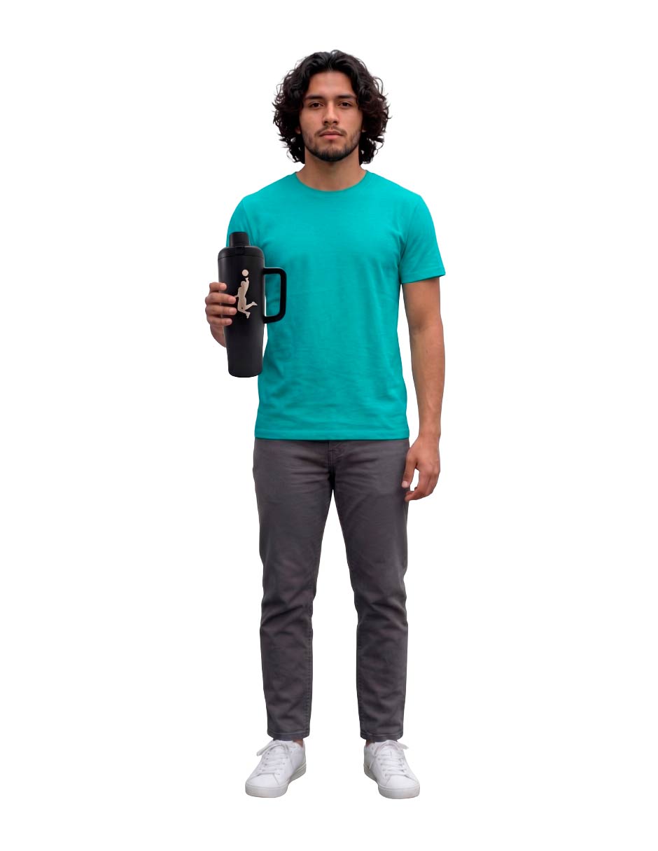 Termo Acero Inoxidable Maradona Negro 1.2 Litros