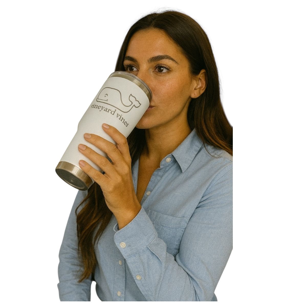 Termo Color Blanco Vineyard Vines 887 ml