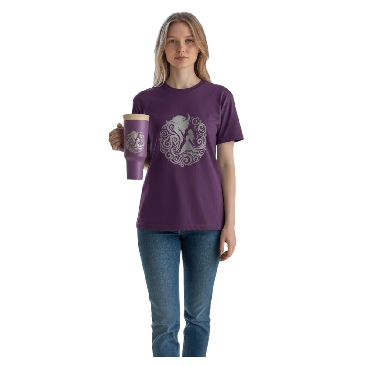 Termo Beauty And The Beast Morado Malva
