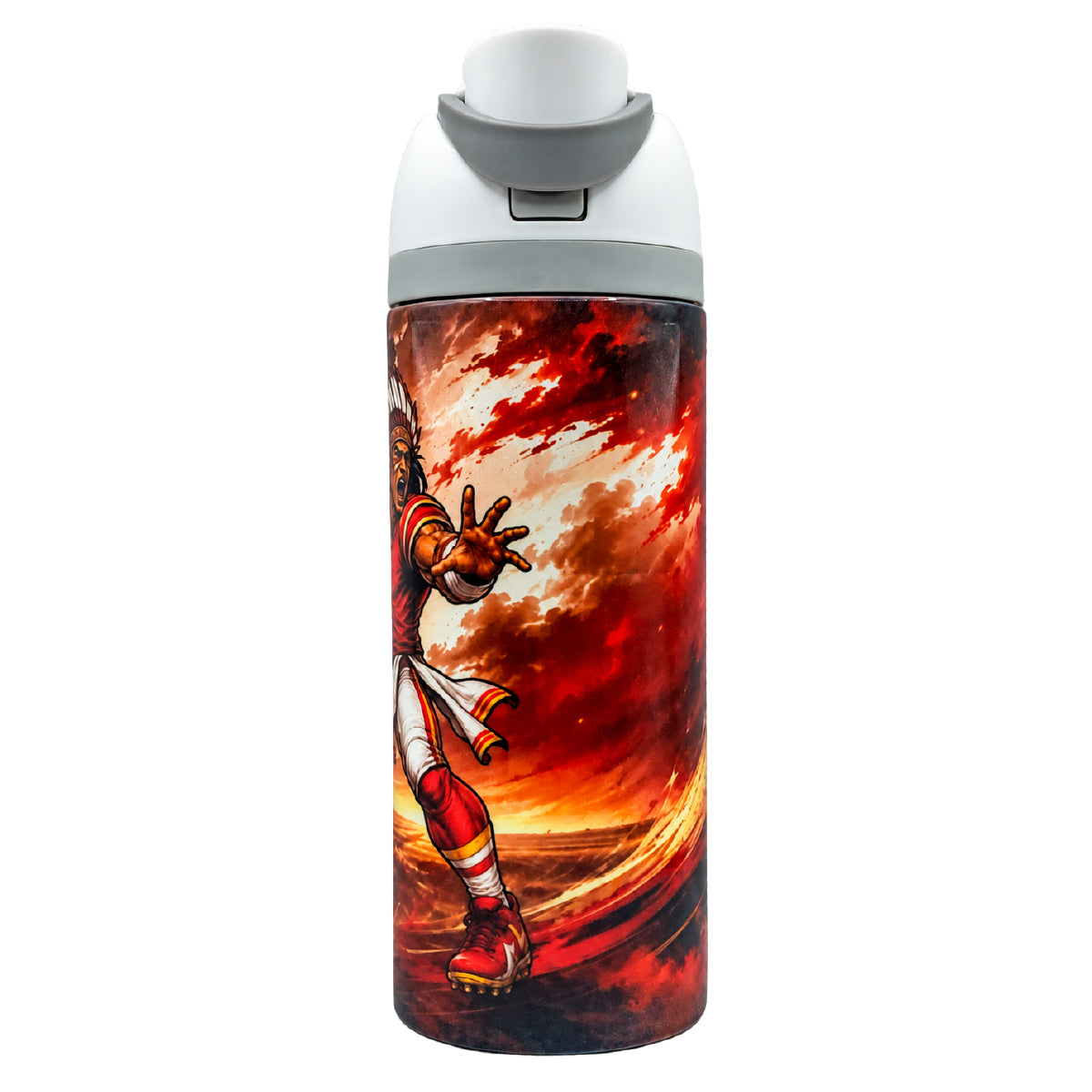 Termo de acero inoxidable color blanco de 750 ml.  Kansas Spirit