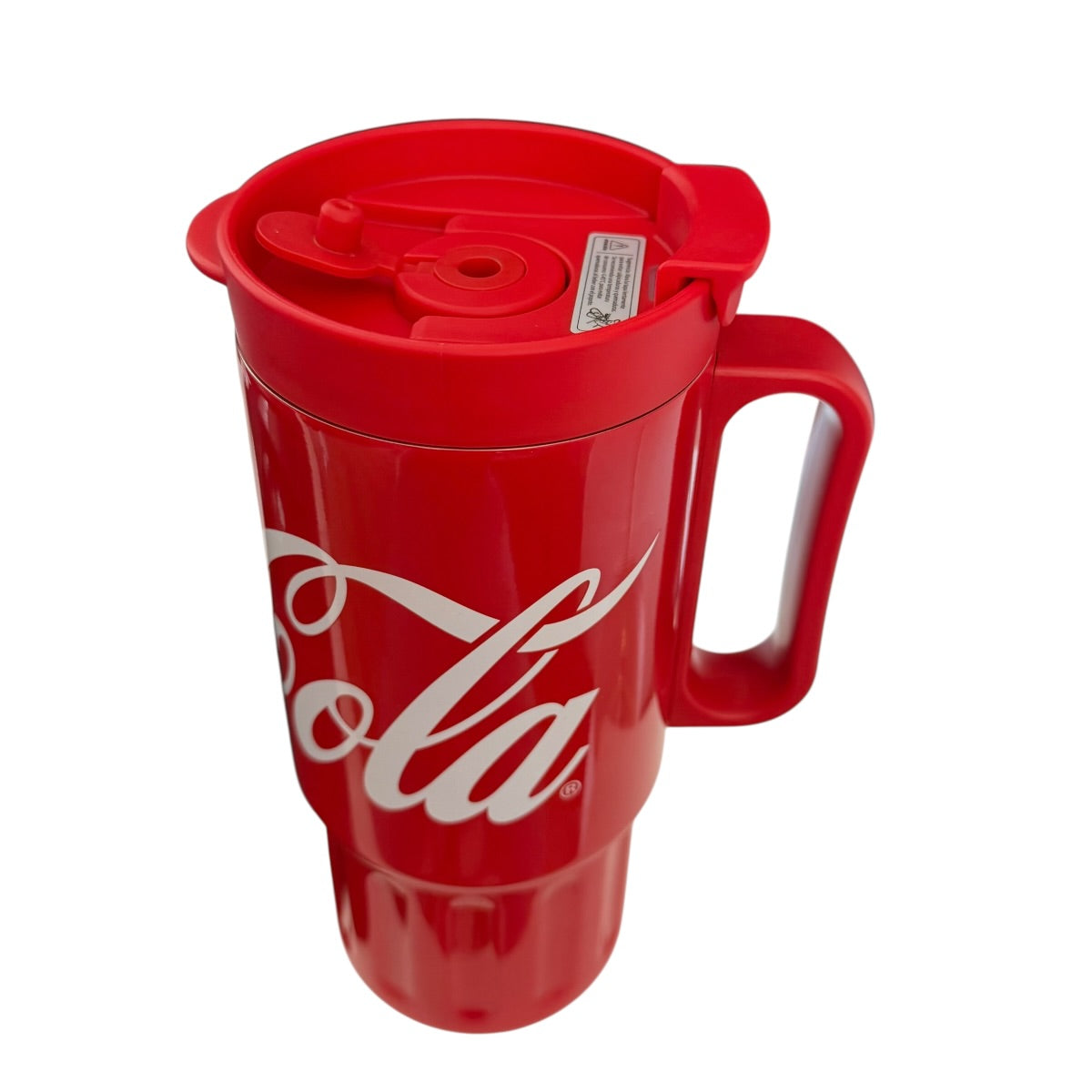 Termo de acero inoxidable color rojo de 1.2 litros, Coca Cola