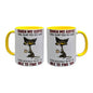 Set De 2 Tazas No Toques Mi Taza Blanco