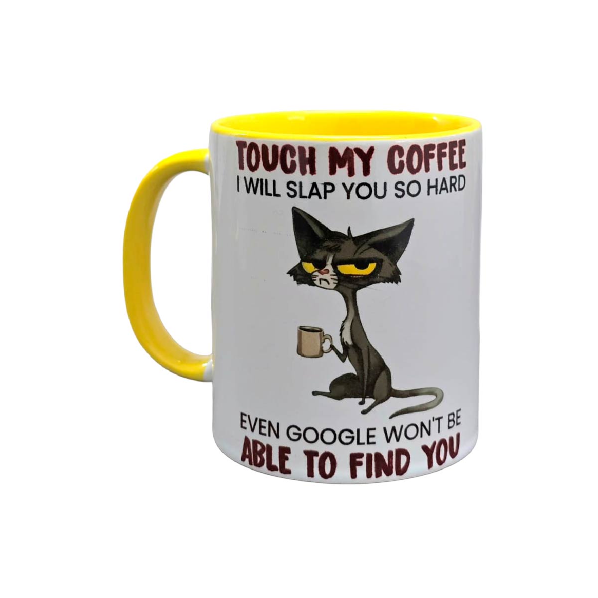 Set De 2 Tazas No Toques Mi Taza Blanco