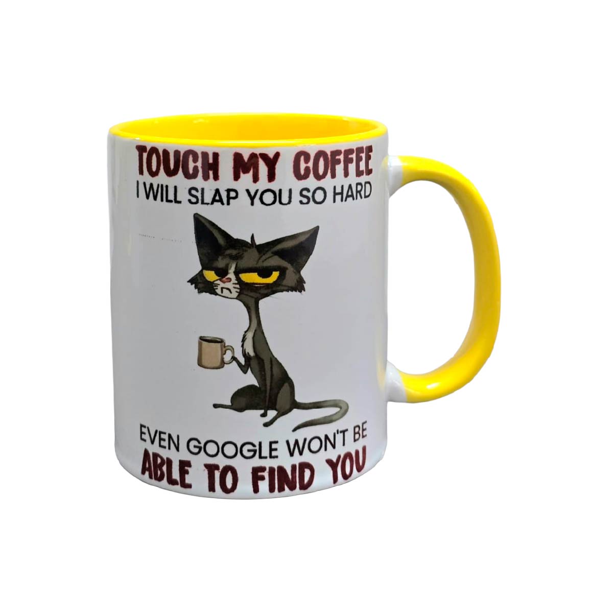Set De 2 Tazas No Toques Mi Taza Blanco