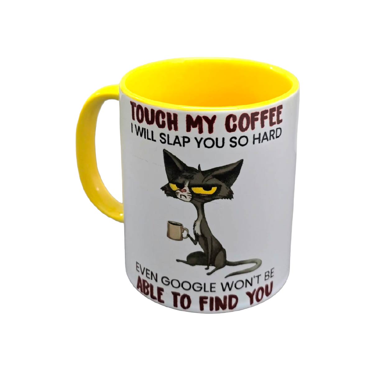 Set De 2 Tazas No Toques Mi Taza Blanco
