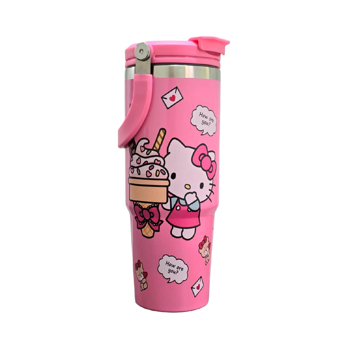 Termo Acero Inoxidable Hello Kitty Rosa 887 ml