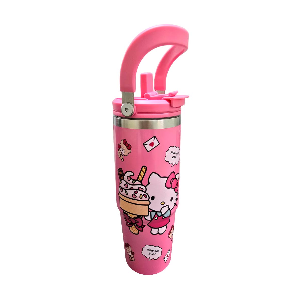 Termo Acero Inoxidable Hello Kitty Rosa 887 ml