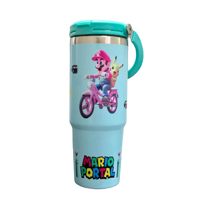 Termo Acero Inoxidable Mario Bros Verde 887 ml
