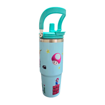 Termo Acero Inoxidable Mario Bros Verde 887 ml