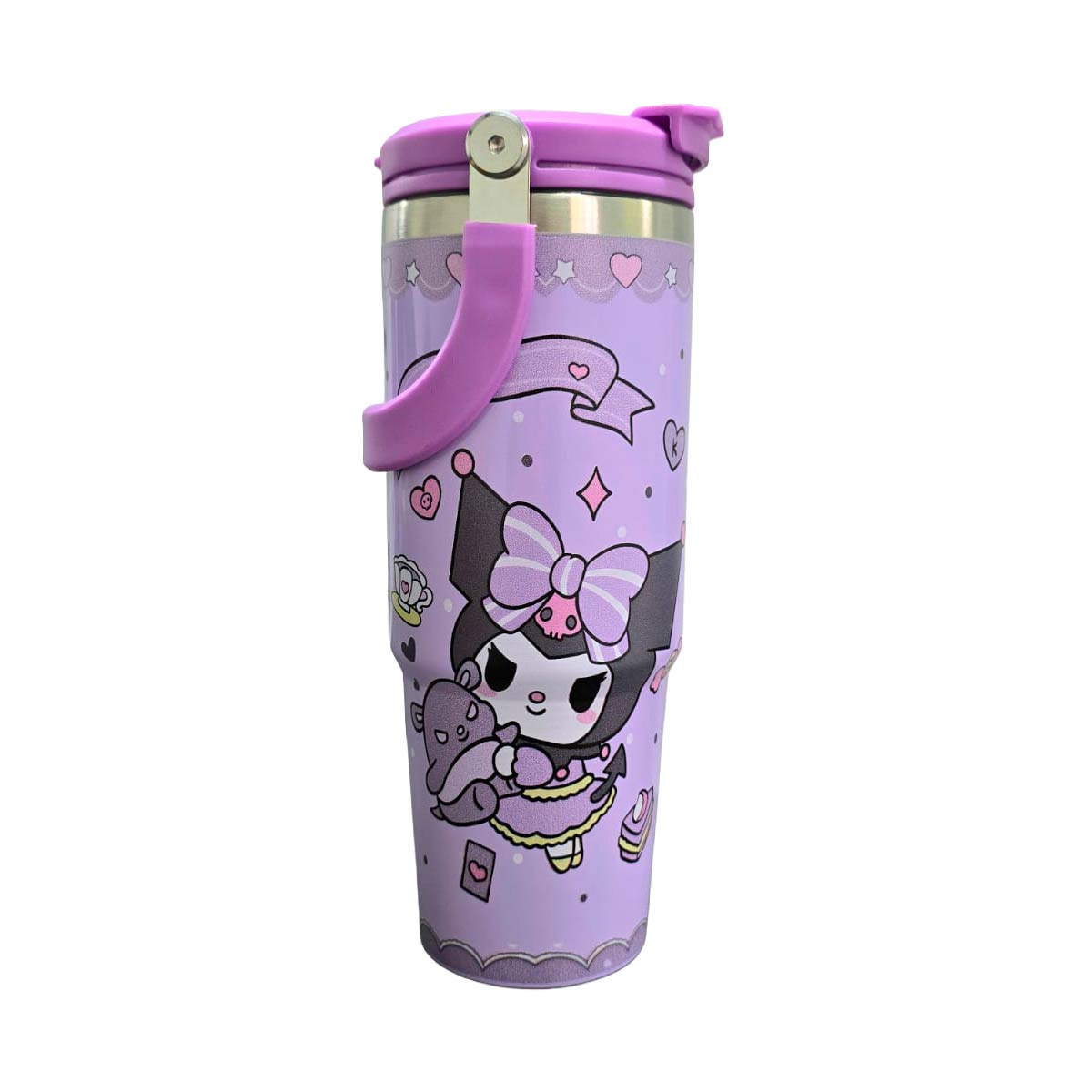 Termo Acero Inoxidable Kuromi Morado 887 ml