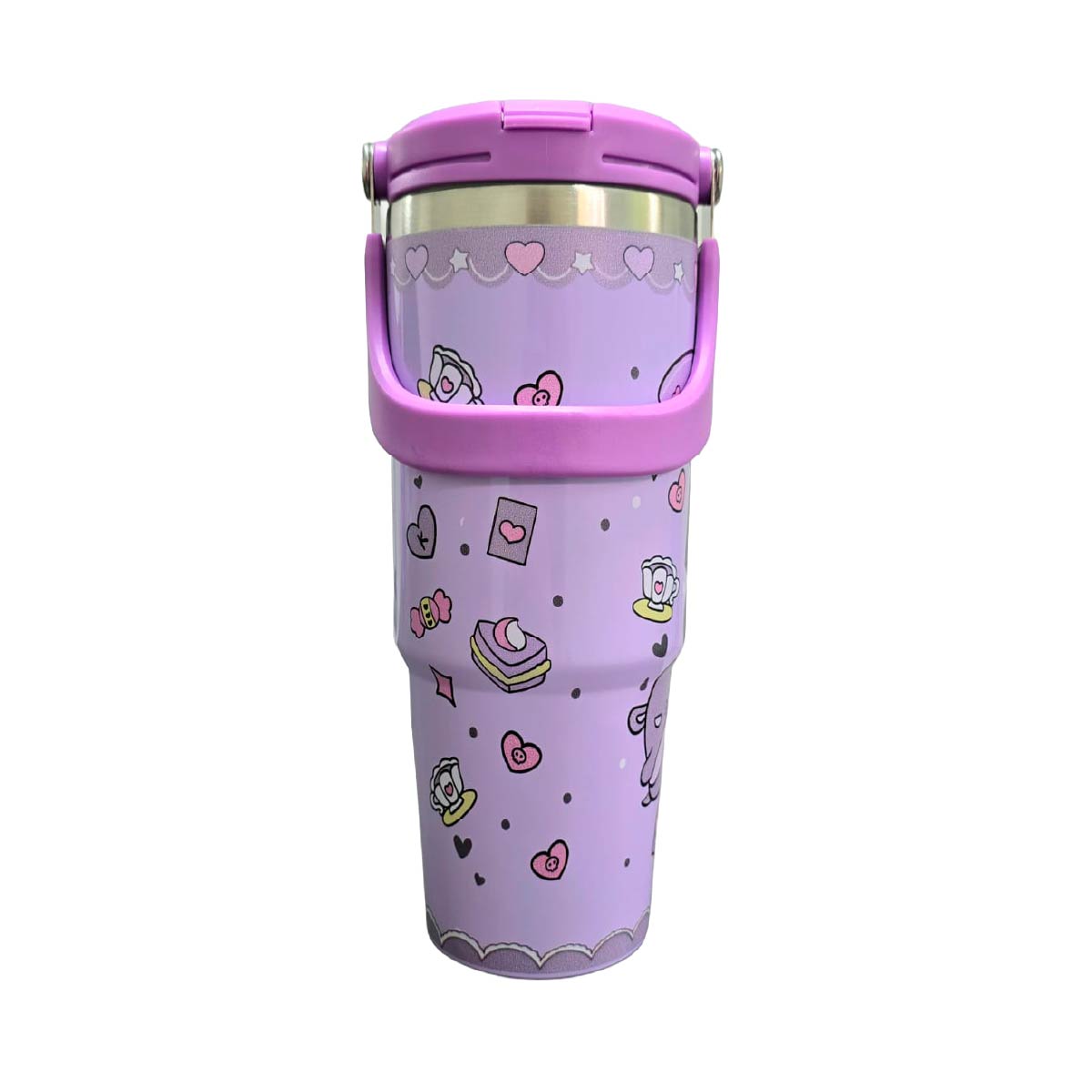 Termo Acero Inoxidable Kuromi Morado 887 ml
