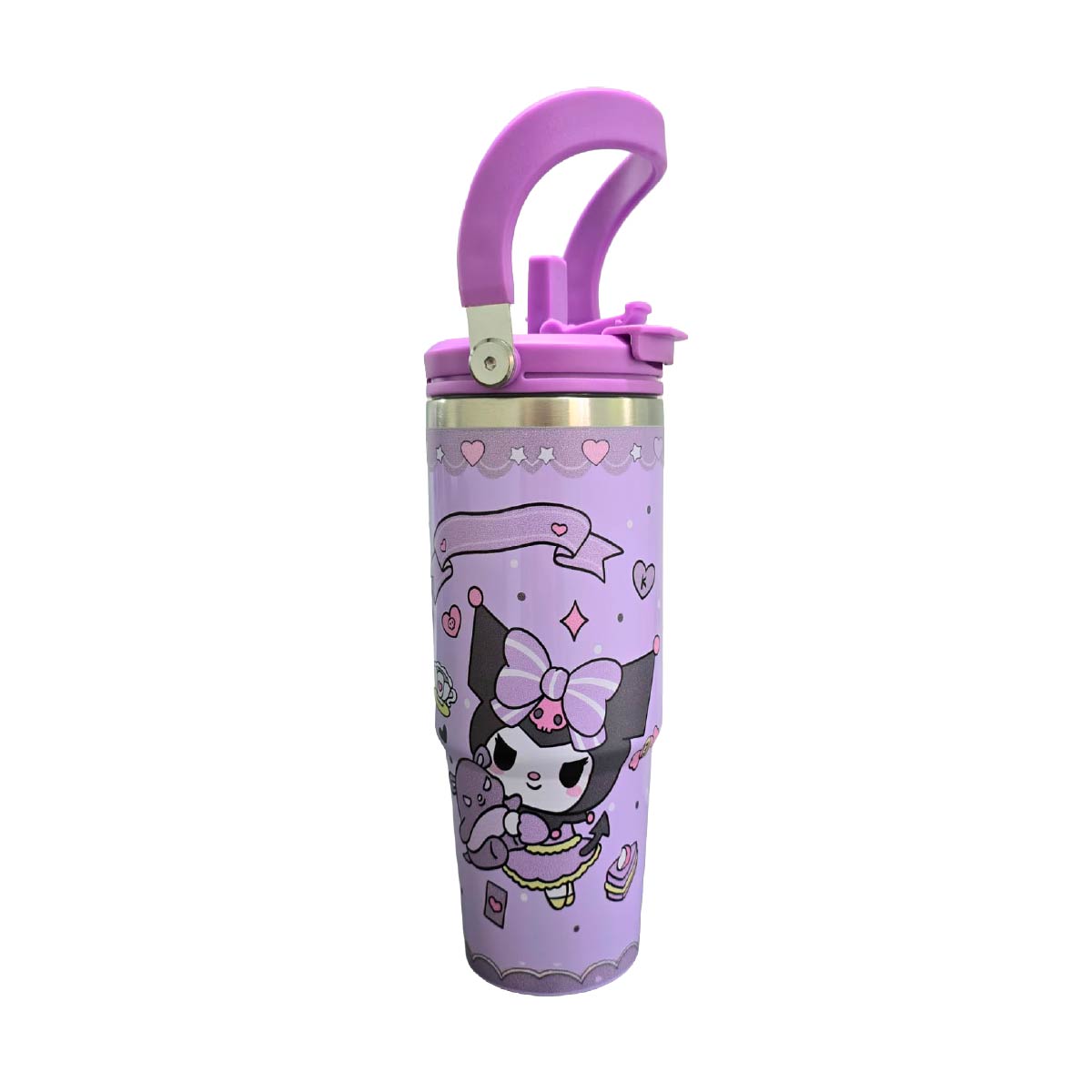 Termo Acero Inoxidable Kuromi Morado 887 ml