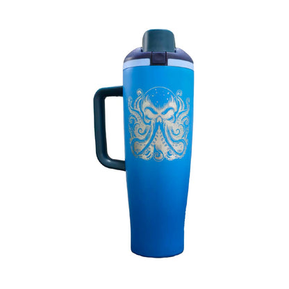 Termo Acero Inoxidable La Llamada De Cthulhu Lovecraft Azul 1.2 L