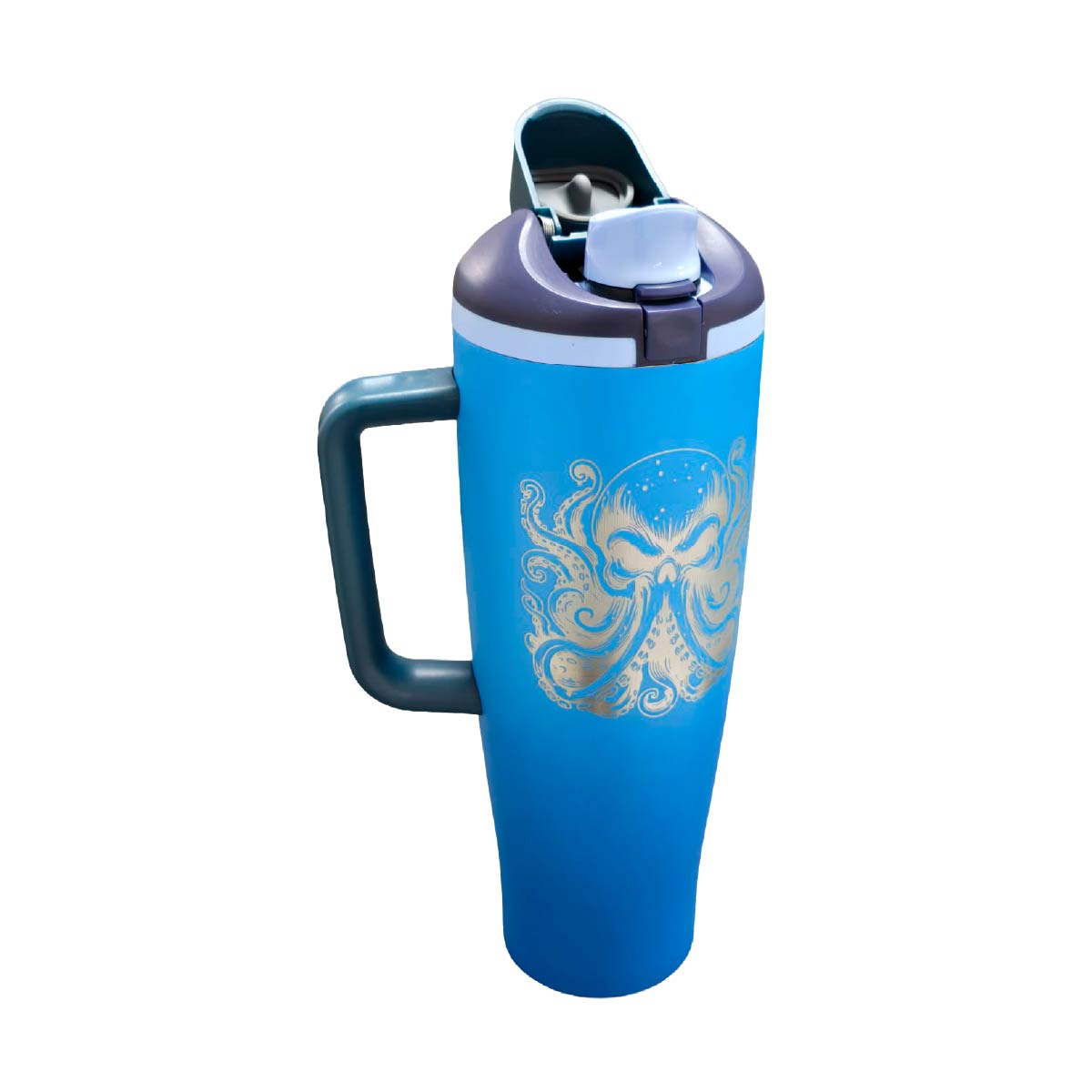 Termo Acero Inoxidable La Llamada De Cthulhu Lovecraft Azul 1.2 L