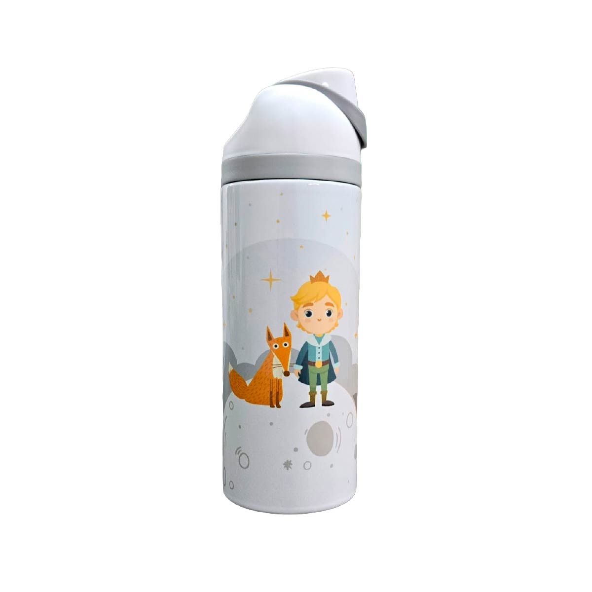 Termo Acero Inoxidable El Principito Blanco Nubes 720 ml
