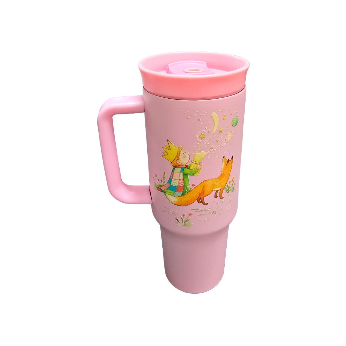 Termo Acero Inoxidable El Principito Rosa 1.2 L