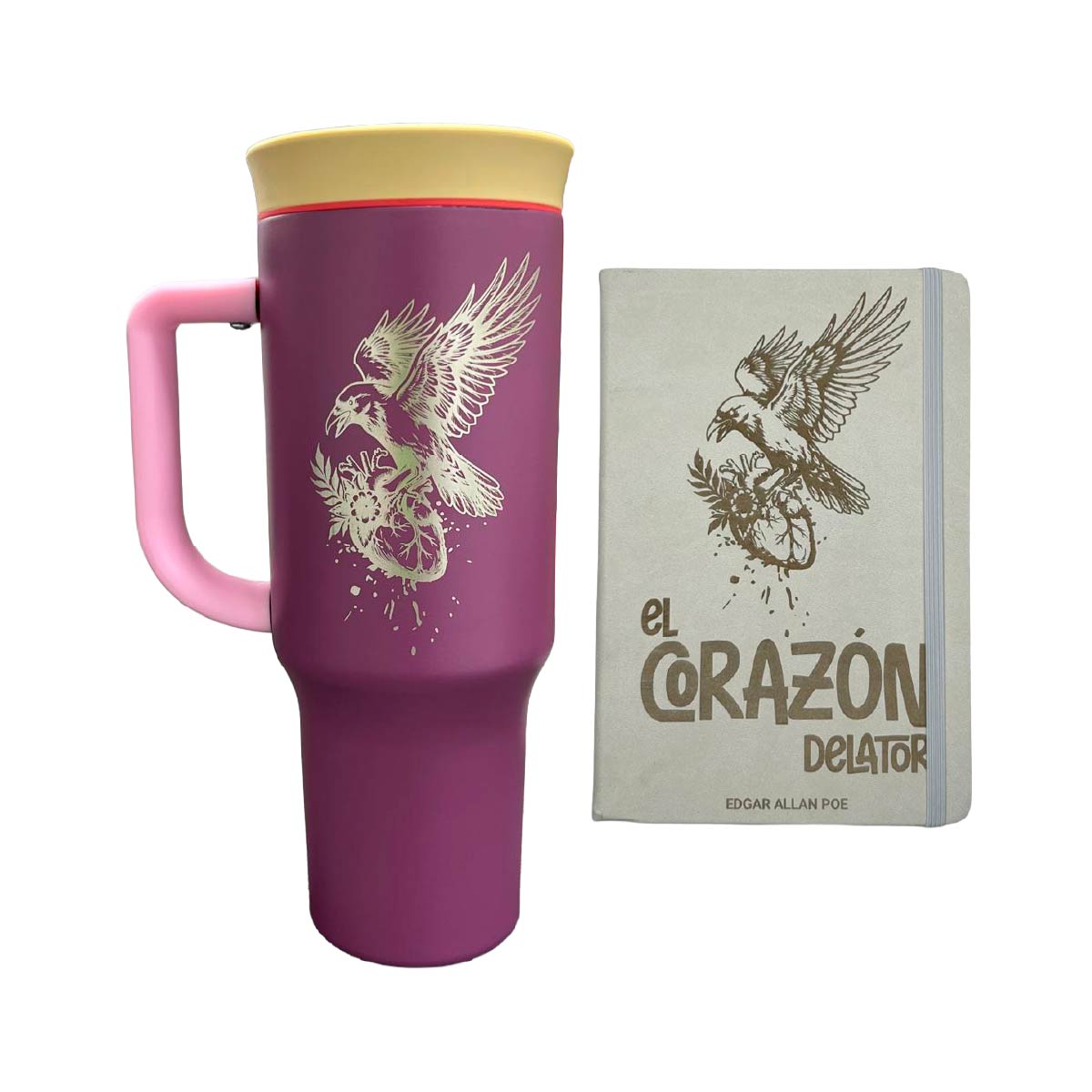 Set Termo Y Libreta El Corazón Delator