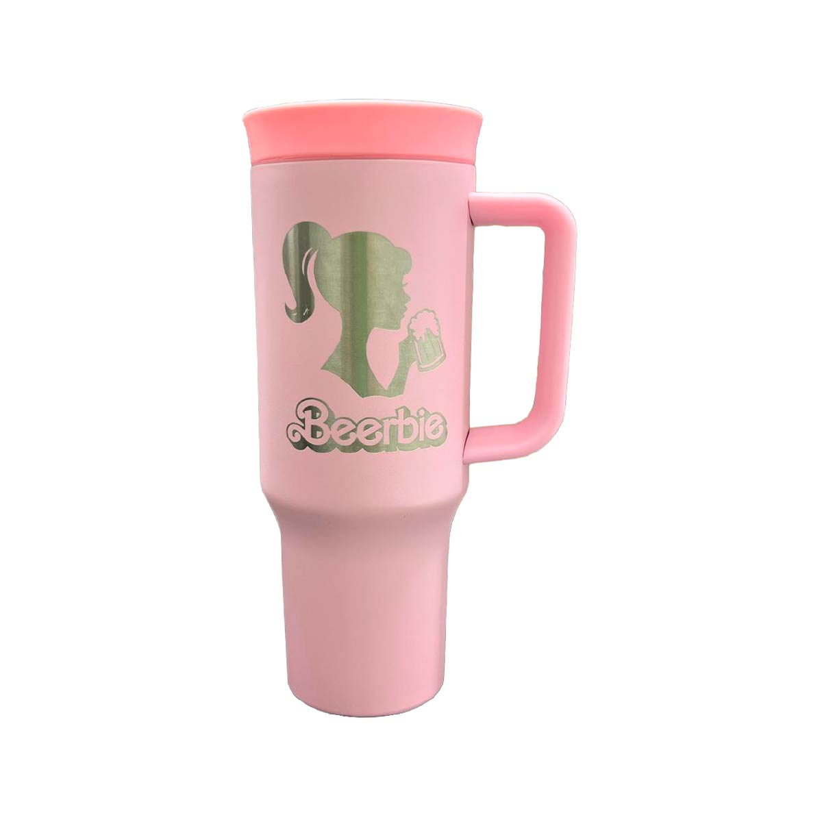 Termo Acero Inoxidable Beerbie Y HeineKen Rosa 1.2 L