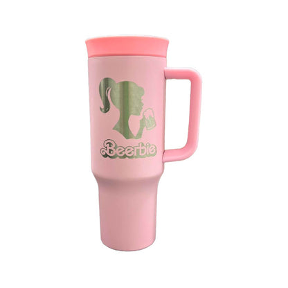 Termo Acero Inoxidable Beerbie Y HeineKen Rosa 1.2 L