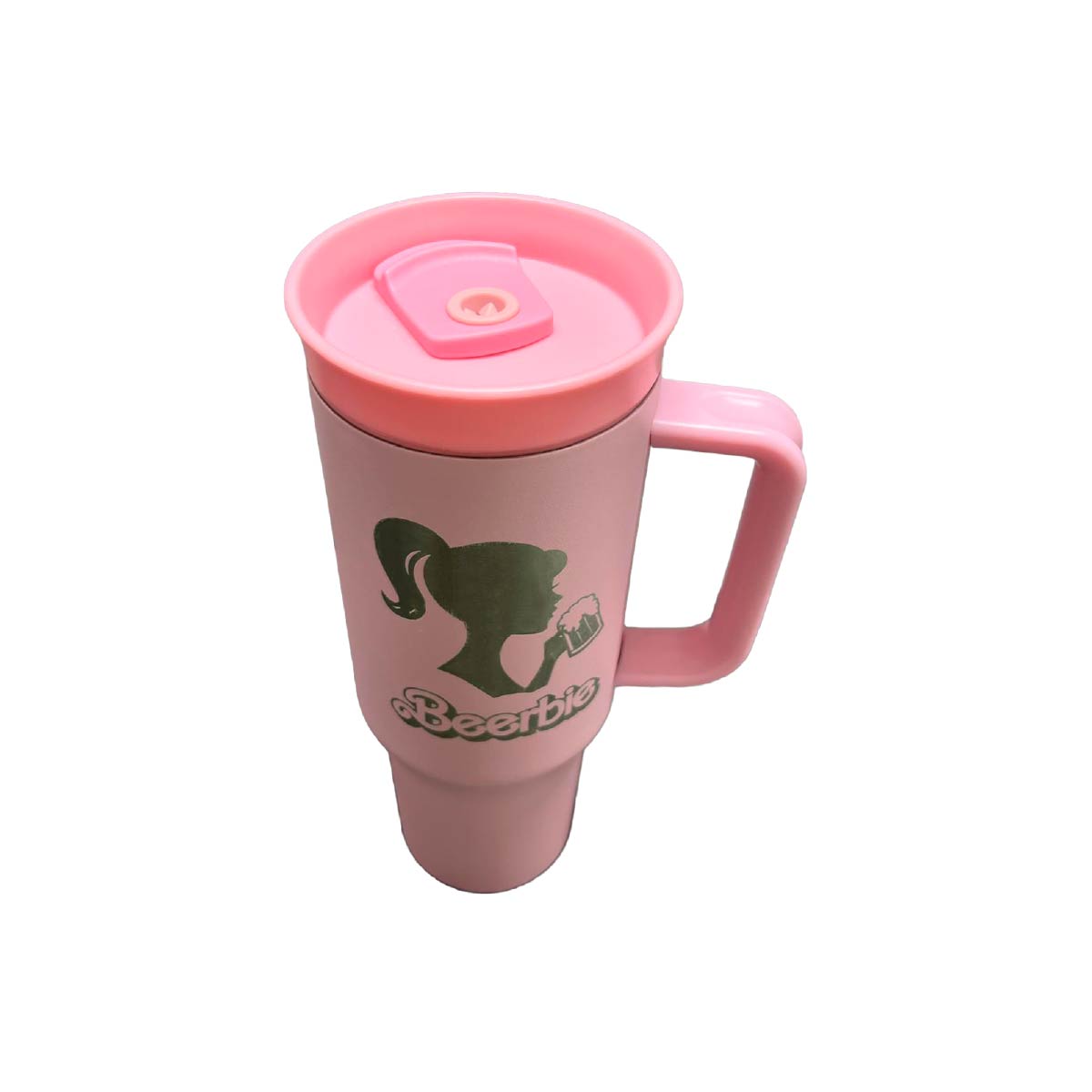Termo Acero Inoxidable Beerbie Y HeineKen Rosa 1.2 L