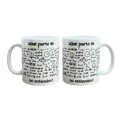 Set De 2 Tazas Qué Parte No Entiendes