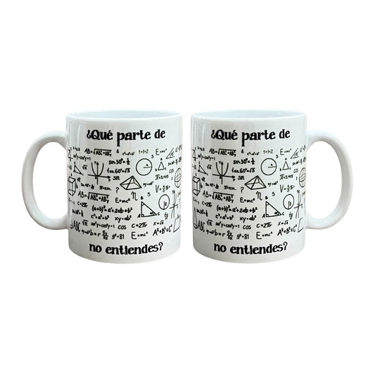 Set De 2 Tazas Qué Parte No Entiendes