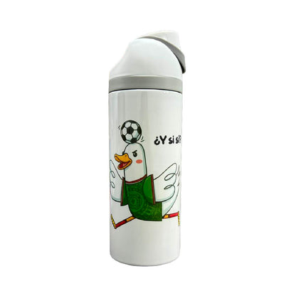 Termo Acero Inoxidable Pato Merlín Blanco 720 ml