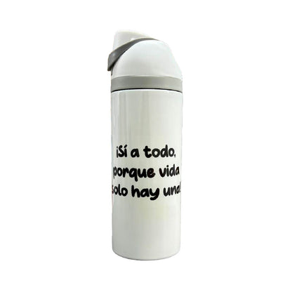 Termo Acero Inoxidable Pato Merlín Blanco 720 ml