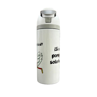 Termo Acero Inoxidable Pato Merlín Blanco 720 ml
