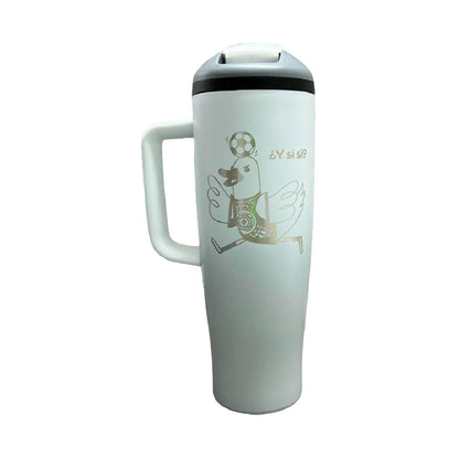 Termo Acero Inoxidable Pato Merlín Blanco 1.2 L