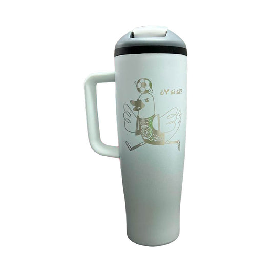 Termo Acero Inoxidable Pato Merlín Blanco 1.2 L