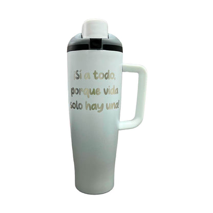 Termo Acero Inoxidable Pato Merlín Blanco 1.2 L