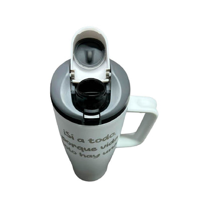 Termo Acero Inoxidable Pato Merlín Blanco 1.2 L