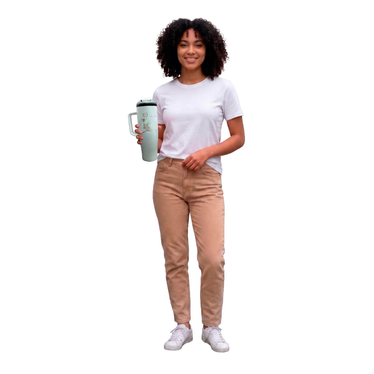 Termo Acero Inoxidable Pato Merlín Blanco 1.2 L