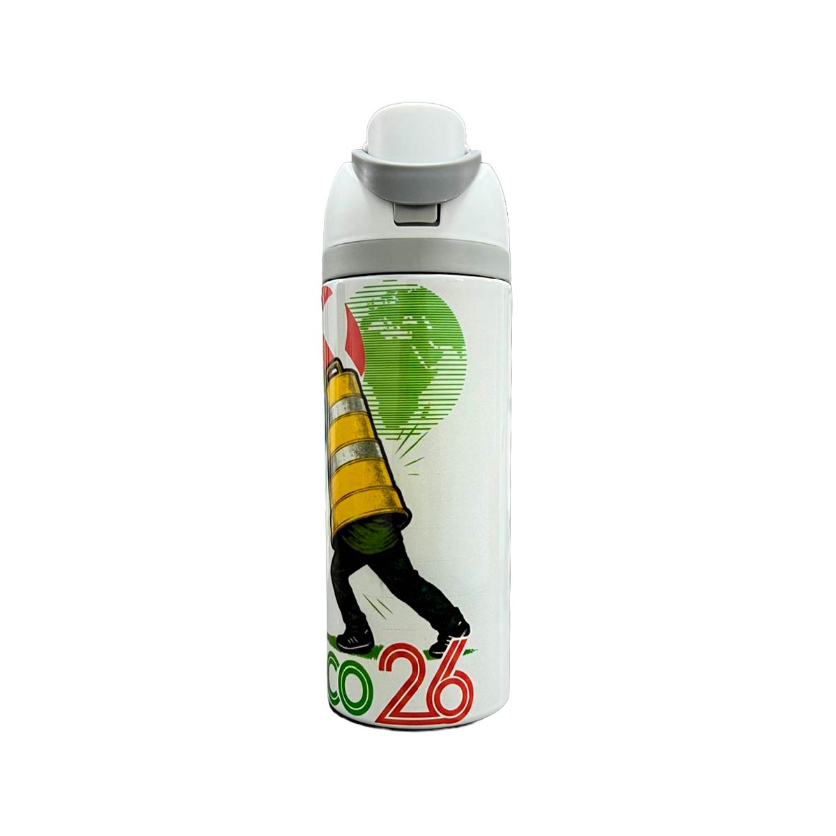 Termo Acero Inoxidable México 2026 Blanco 720 ml