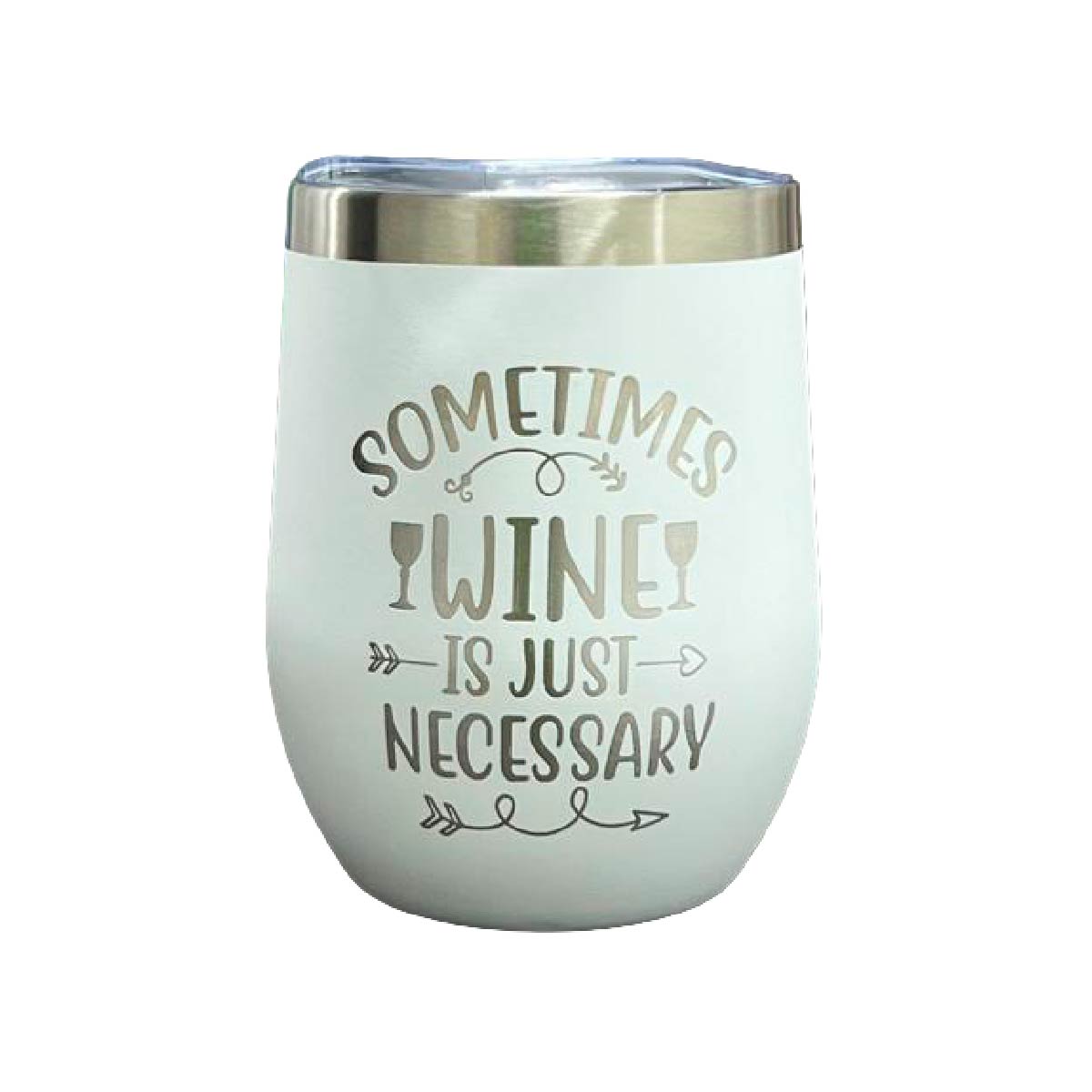 Set De 3 Termos Para Vino Frases Blanco
