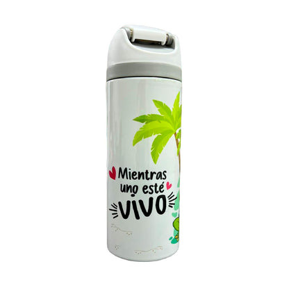 Termo Acero Inoxidable Rana Blanco 720 ml