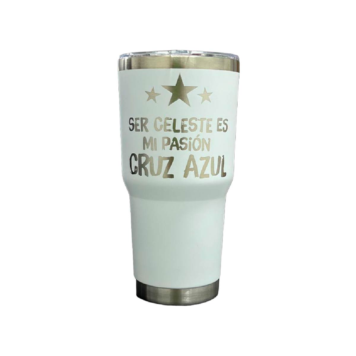 Termo Cruz Azul Blanco 30 Oz