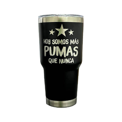 Termo Pumas Negro 30 Oz