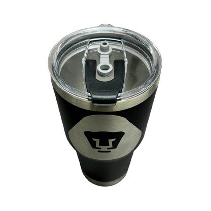 Termo Pumas Negro 30 Oz