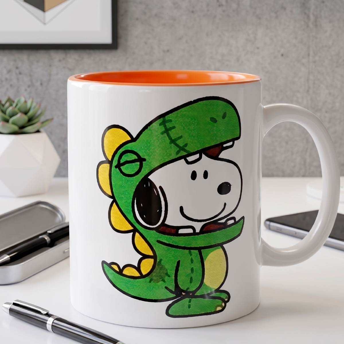 Set de 2 Tazas Snoopy T-Rex