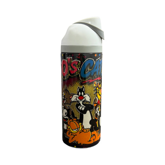 Termo Gatos 90s Blanco 24 Oz