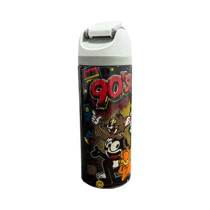 Termo Gatos 90s Blanco 24 Oz