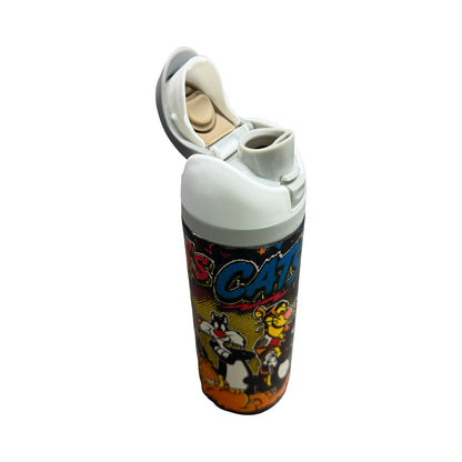 Termo Gatos 90s Blanco 24 Oz
