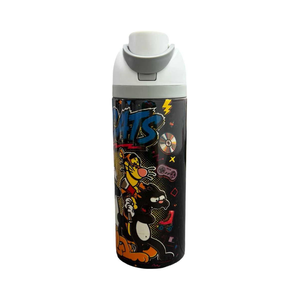 Termo Gatos 90s Blanco 24 Oz
