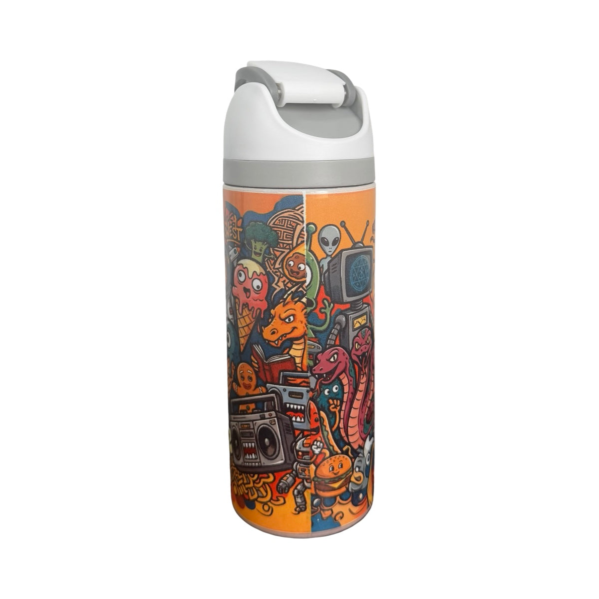 Termo Monstruos Blanco 24 Oz