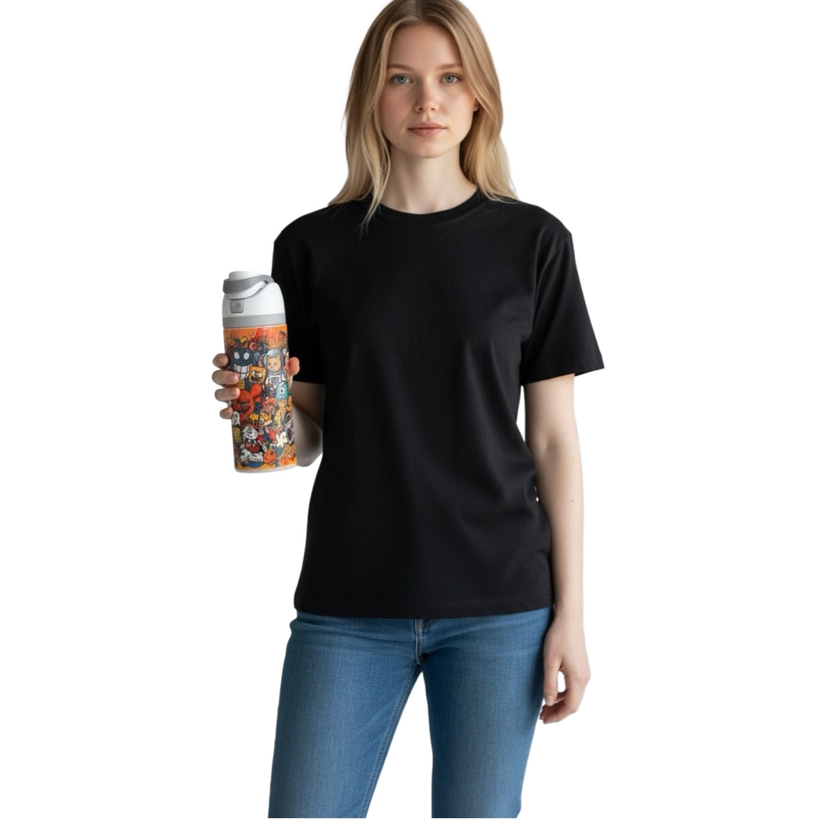 Termo Monstruos Blanco 24 Oz